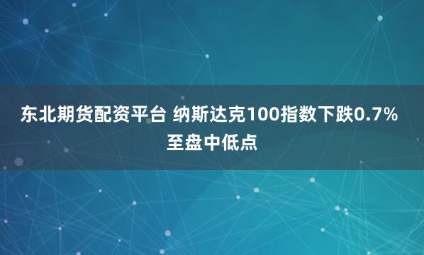 东北期货配资平台 纳斯达克100指数下跌0.7% 至盘中低点